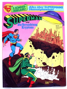DC Comics Superman Comic Sonderausgabe Nr. 5: Superman und die Vernichtung Kryptons! von Ehapa